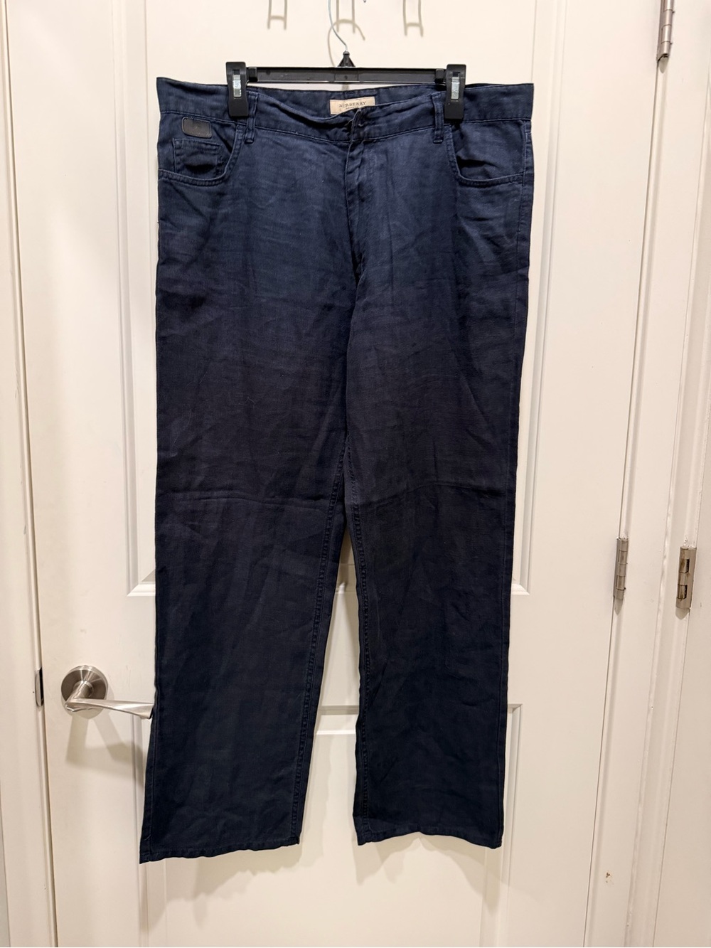 Burberry London Dark Blue
Linen 5-Pocket Trousers
38R Made in Italy